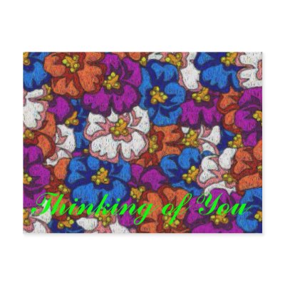 Abstract Violets - Postcard by bontondesigns