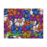Abstract Violets - Postcard
