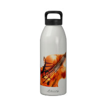 Abstract Violin Art Reusable Water Bottle