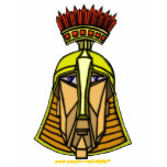 Abstract warrior cool t-shirt design