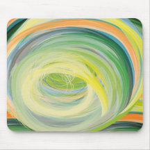 Abstract Washing Machine Rainbow Mouse Pad