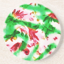 abstract whimsy drink coasters