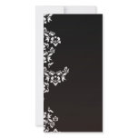 Abstract white floral valentine gift photo cards