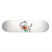 abstract white rabbit red egg hopping.png skate boards
