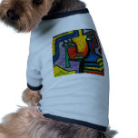 Abstract Wood painting pet clothing