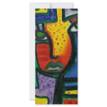 Abstract Wood painting Custom Rack Cards