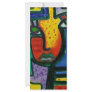 Abstract Wood painting Custom Rack Cards