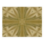 Abstract wood pattern cross postcards