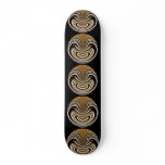 Abstract Wooden Brown Swirls skateboards