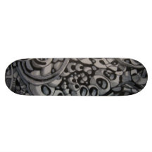 Abstract Worlds Two Skateboard