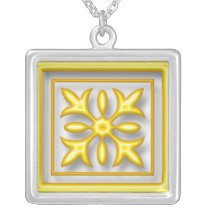 Abstract Yellow Ornament