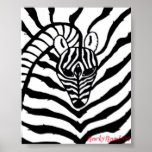 Abstract Zebra posters
