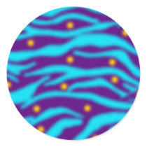 abstraktes Muster abstract pattern blau blue Runde Sticker