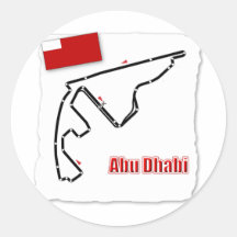 Abu Dhabi GP Circuit Round Sticker