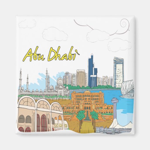 Abu Dhabi Refrigerator Magnets