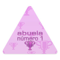 Abuela Número 1 Triangle Stickers