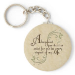 Abundant Opportunities Affirmation Keychain