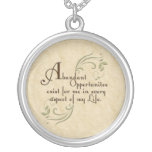 Abundant Opportunities Affirmation Necklace