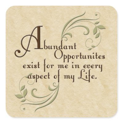 Abundant Opportunities Affirmation Stickers by Inspiration_Station