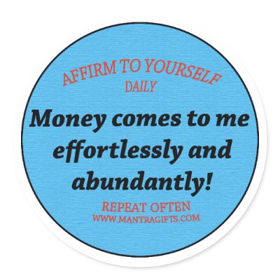 Abundantly Round Stickers by affirmationshirts