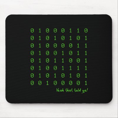 Abusive Binary - FUCK YOU! Mousepad by JamesBevan