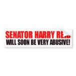 Abusive Harry Reid Bumper Stickers