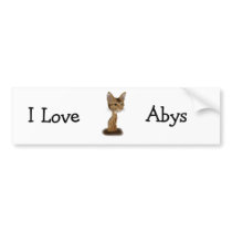 Aby Caricature Bumper Stickers