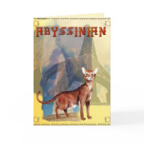 Abyssinian Cat Card