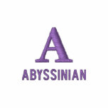 Abyssinian Cat Monogram Design