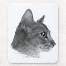 Abyssinian Cat Mouse Mats