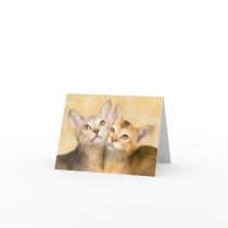 Abyssinian Kittens Card