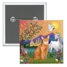 Abyssinian (red 18) - Fantasy Land Pins