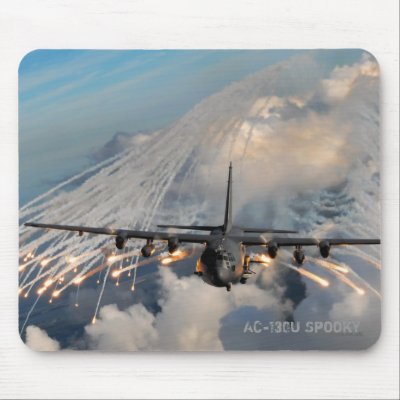 AC-130U Spooky Mouse Mats by mart3ndo