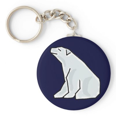 AC- Awesome Polar Bear Keychain by inspirationrocks