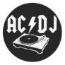 AC DJ ROUND STICKERS