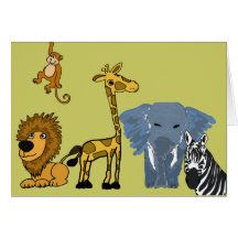 AC- Jungle Friends Thinking of you Card