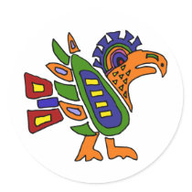 AC- Mexican Style Colourful Eagle Stickers