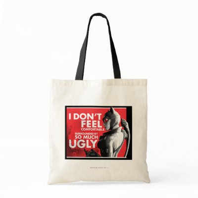 AC Propaganda - Catwoman Uncomfortable Canvas Bag by batman