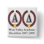 acadec2, West Valley Academic Decathlon 2007-2008 buttons