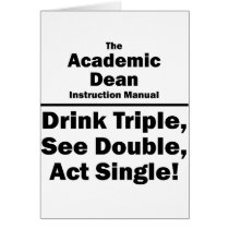 academic dean greeting card