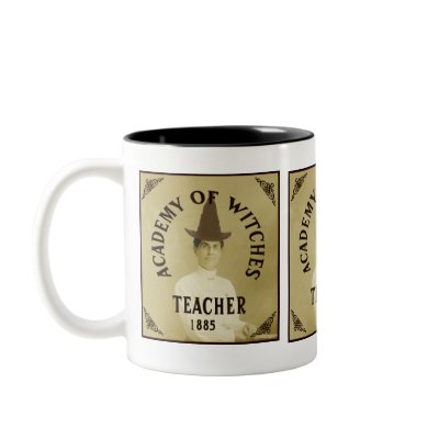 Academy of Witches Teacher Antique photo Cup Coffee Mugs by CallyN
