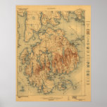 Acadia National Park 1922 Topographic Map