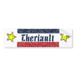 Acadian two star design bumper sticker
