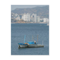 Acapulco boats 2 postcard