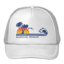 Acapulco Mexico Mesh Hats