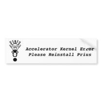 Accelerator Kernel Error, Reinstall Prius Bumper Stickers