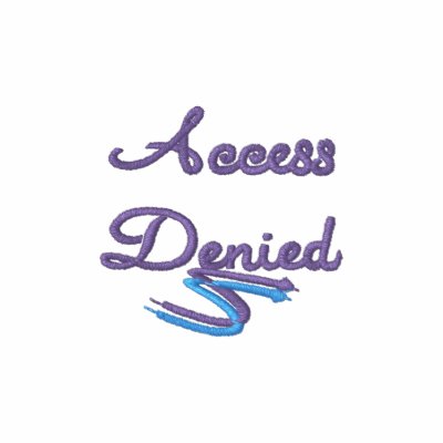 Access Denied Embroidered Shirt by deesbasenjis