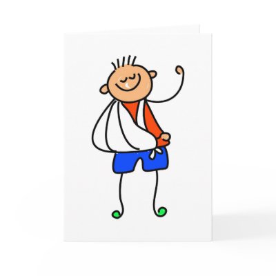 Accident Kid Greeting Card by prawny