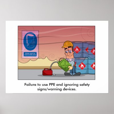 Accident Prevention 004 Print by SpeechBubbleDesigns