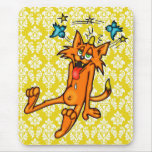 Accident Prone Cartoon Cat Mousepad